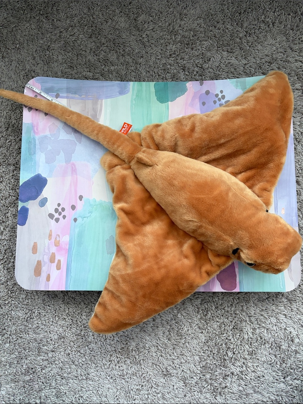 Plush Stingray Toy - Brown